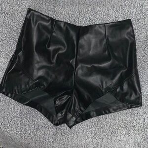 Marvel Black High Waist Shorts
